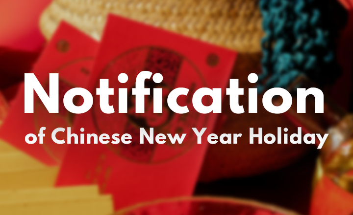 Notification of Chinese New Year Holiday 2025